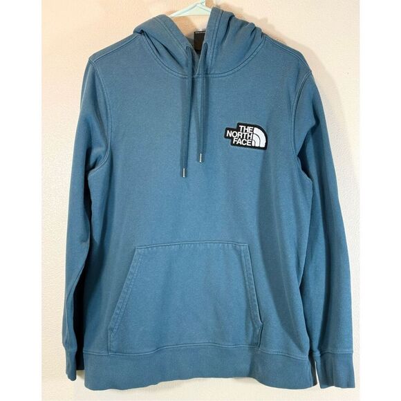 The North Face Patch Logo Kangaroo Hoodie Sweatshirt Women's Large - Picture 2 of 11